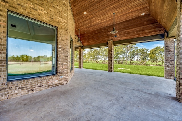 view of patio with a grill and exterior kitchen