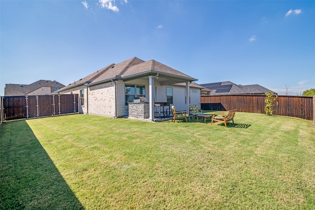 view of yard with a patio