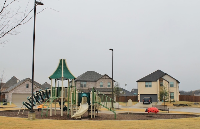 view of play area