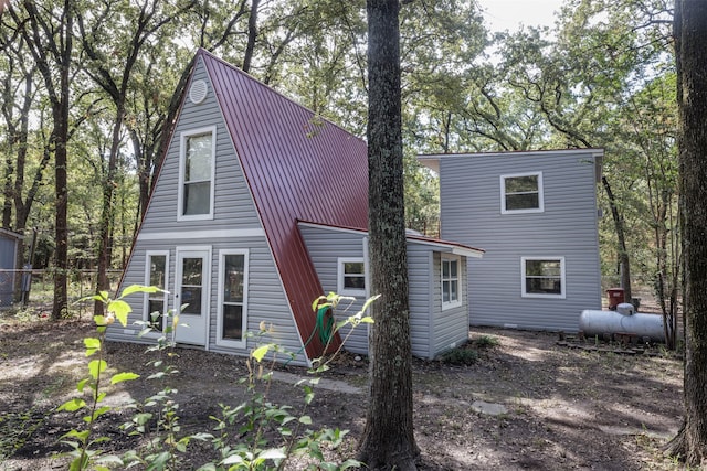 view of back of property