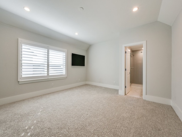 interior space with lofted ceiling