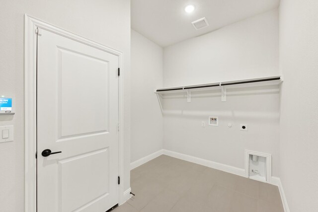 laundry room featuring washer hookup, electric dryer hookup, and gas dryer hookup