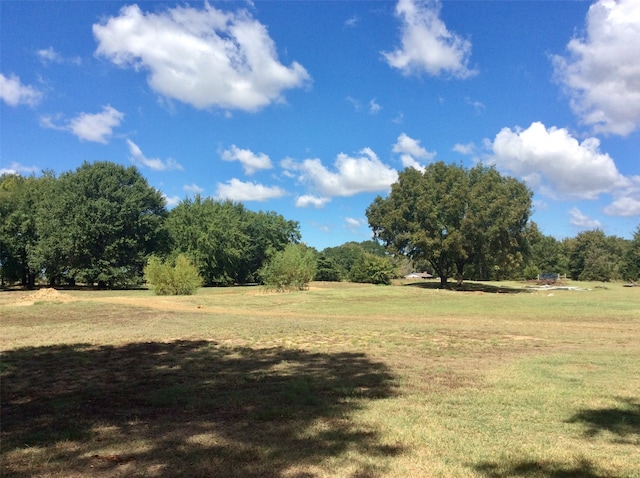 view of yard featuring a rural view