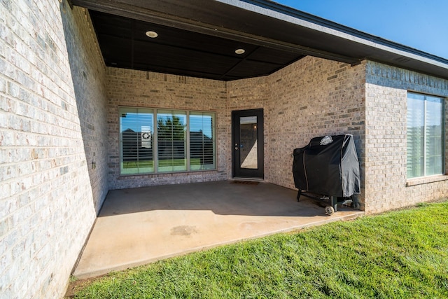 exterior space with grilling area