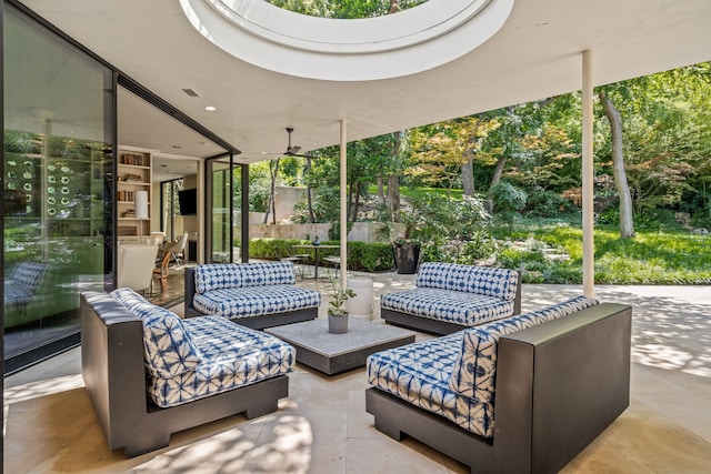 view of patio / terrace featuring outdoor lounge area