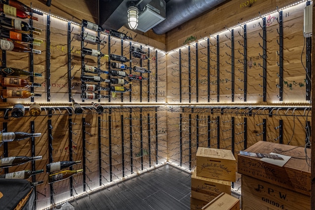 view of wine area