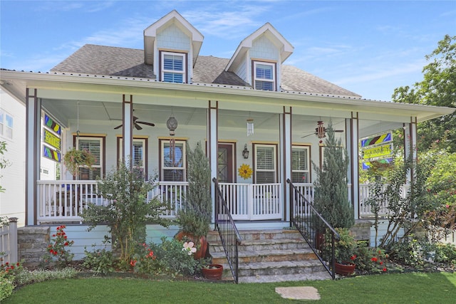 view of front of house with a porch