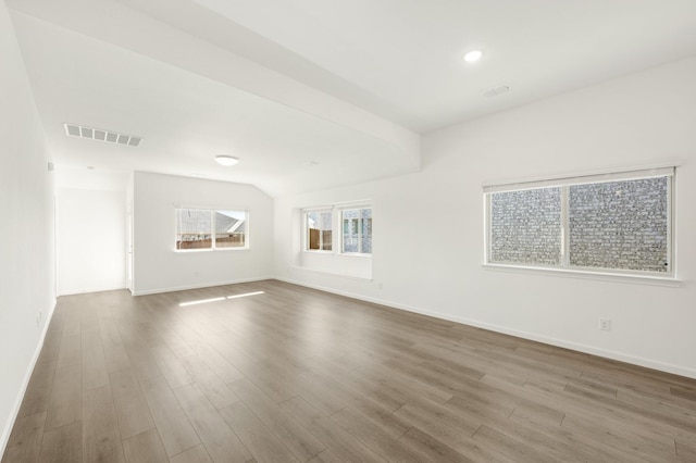 unfurnished room featuring wood-type flooring