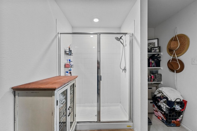 bathroom with walk in shower