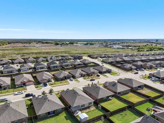 drone / aerial view with a residential view