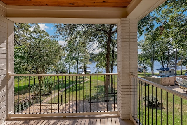 view of balcony