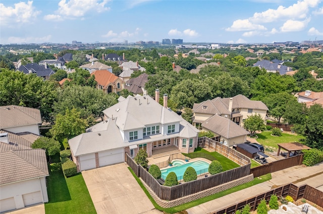 birds eye view of property