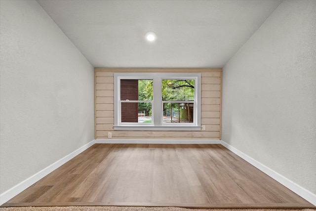 empty room featuring light wood-type flooring