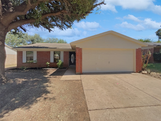 ranch-style house with a garage