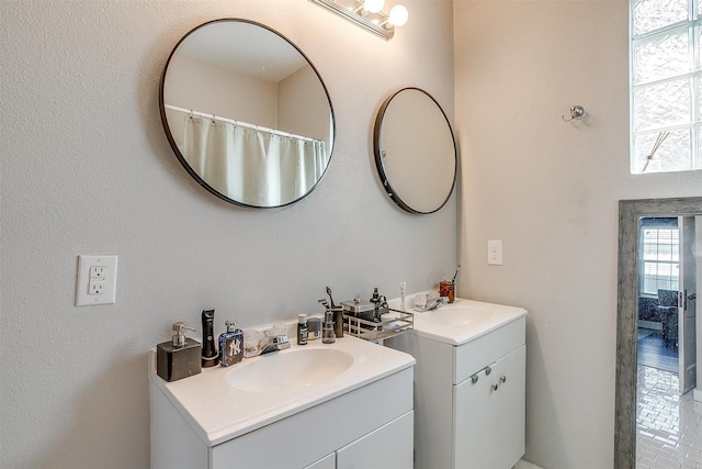 bathroom with vanity