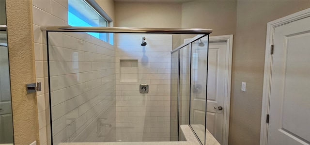 bathroom with walk in shower