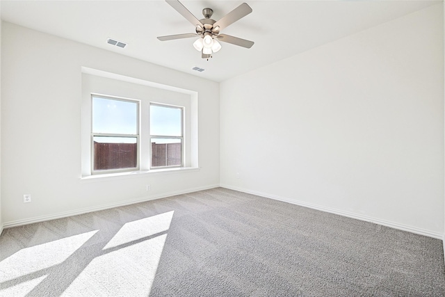 3913 Sky Dr, Sherman, TX 75090 - spare room with light carpet, baseboards, and ceiling fan