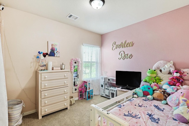 bedroom featuring carpet flooring