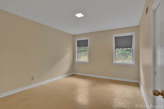 empty room featuring plenty of natural light