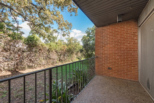 view of balcony