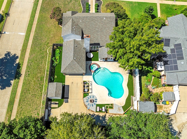 birds eye view of property