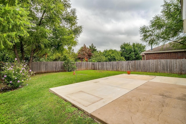 view of yard featuring a patio area