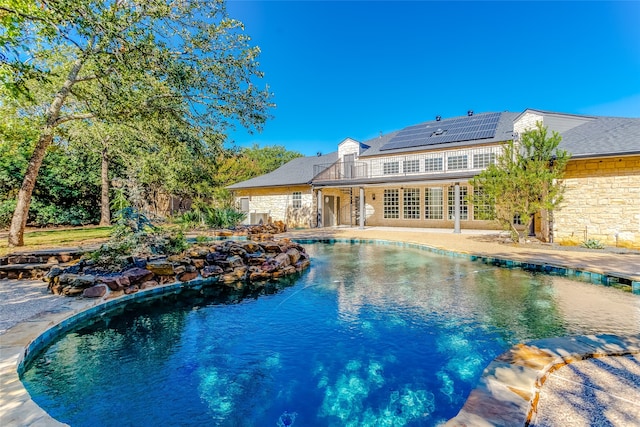 view of pool with a patio