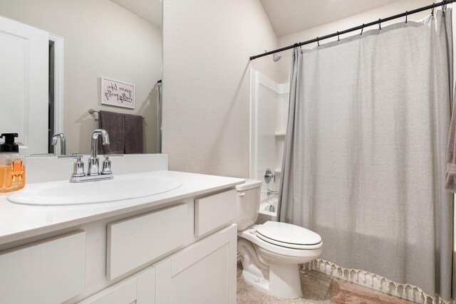641 Fletcher Dr, Fate, TX 75087 - bathroom with vanity, toilet, and shower / bath combo