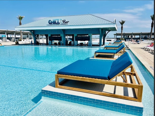 view of pool with a patio