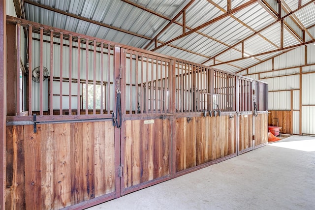 view of horse barn