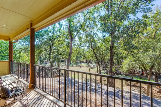 view of balcony