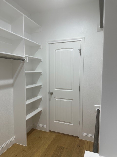 interior space with light wood-type flooring