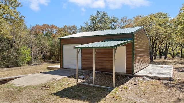 view of outbuilding