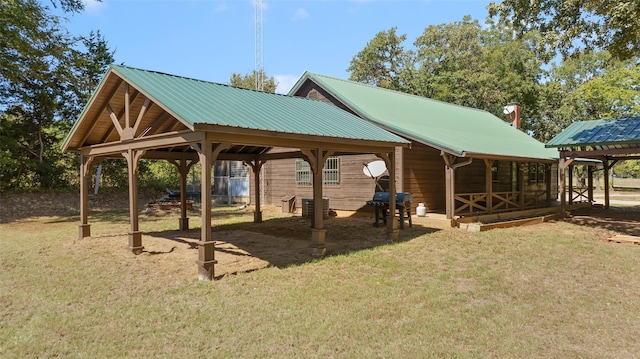 view of home's community with a yard