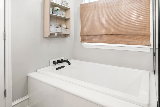 bathroom featuring a bathing tub