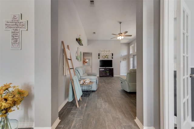 interior space featuring wood-type flooring