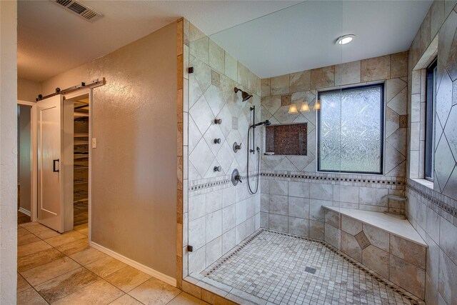 bathroom featuring vanity and tile patterned flooring