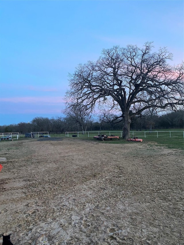 view of property's community with a rural view