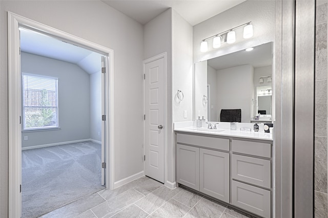 bathroom with vanity