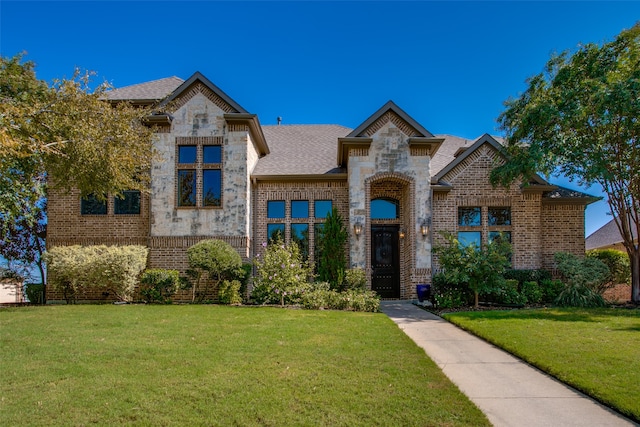 view of front of house featuring a front yard