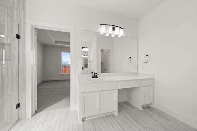 bathroom with vanity