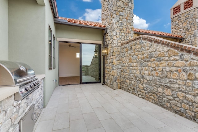 view of patio / terrace with grilling area