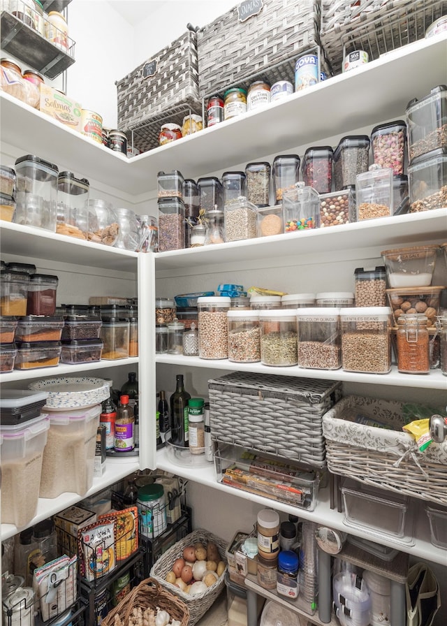 view of pantry