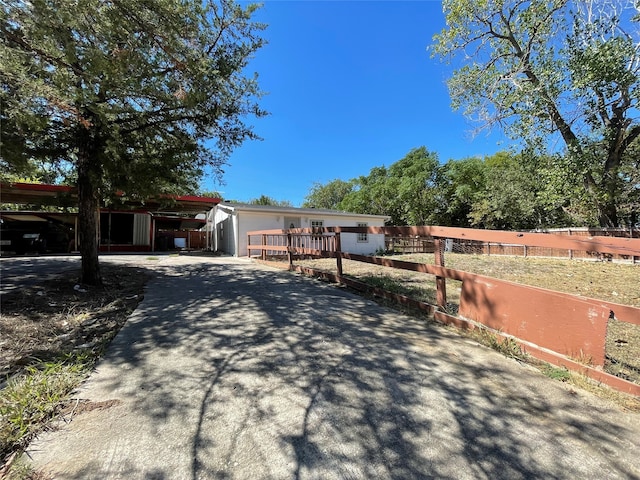 view of ranch-style home