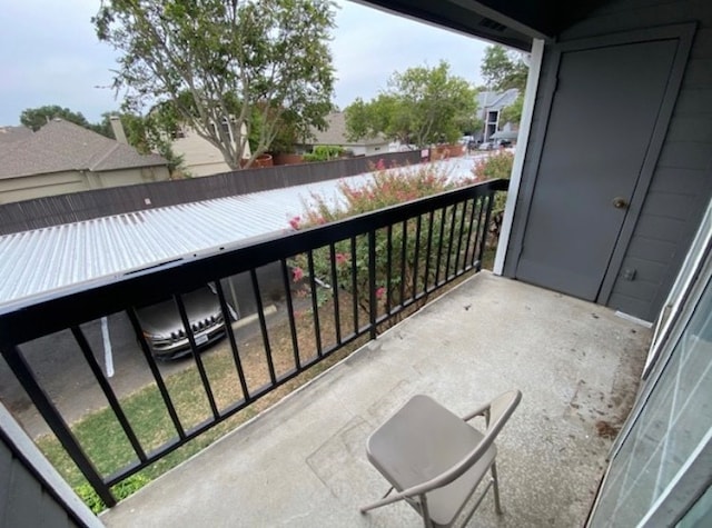 view of balcony