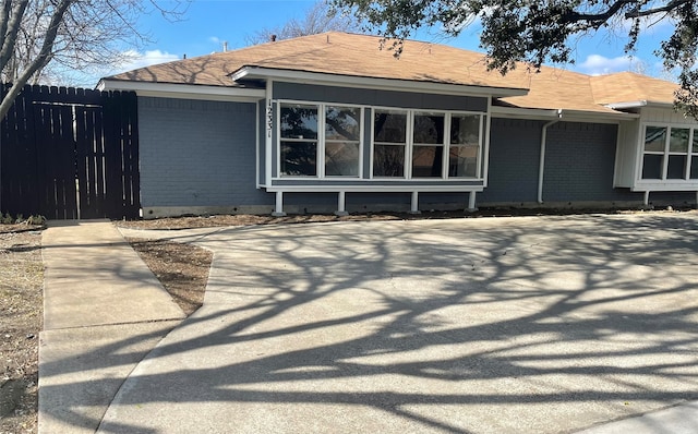 view of rear view of property