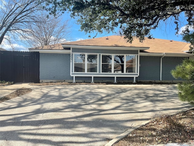 view of rear view of property