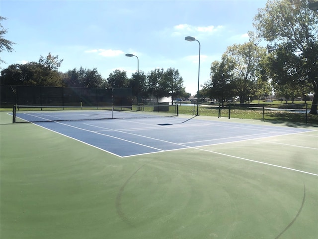 view of tennis court