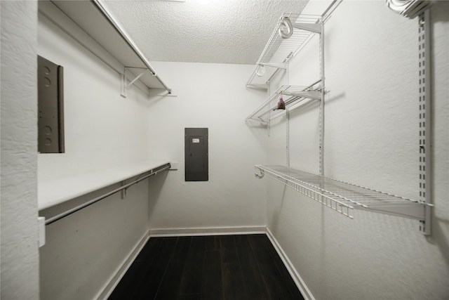 walk in closet with electric panel