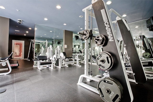 view of exercise room